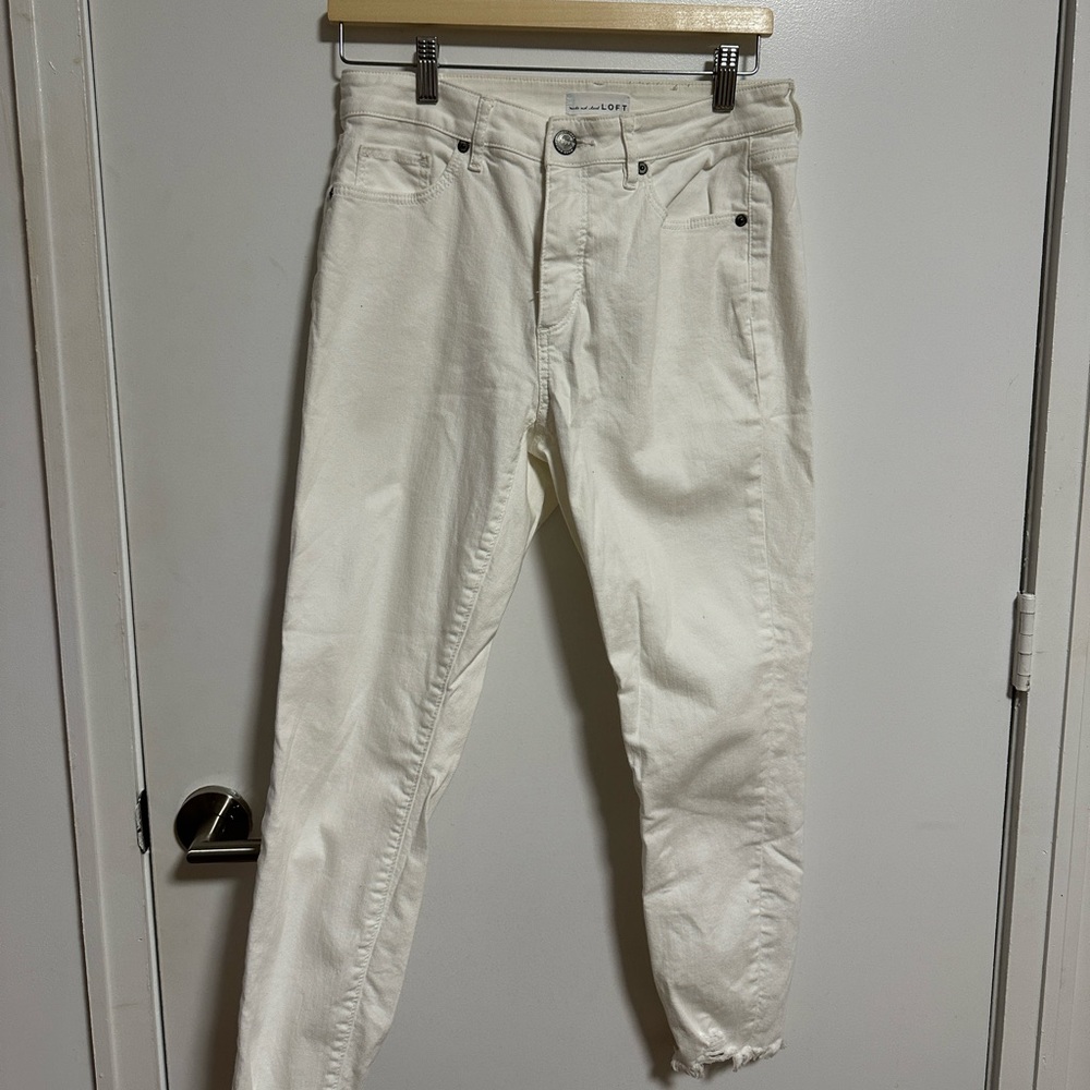 LOFT white jeans